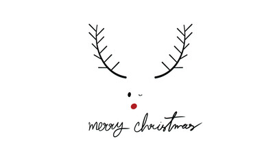 Reindeer sign symbol decoration ornament merry christmas happy new year 2024 2025 2026time calendar december november month animal gift box wallpaper winter holiday santa xmas deer cute gift box party