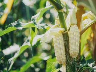 Organic White Corn Pods: Nurturing Nature for Sustainable Consumption and Livestock Rearing