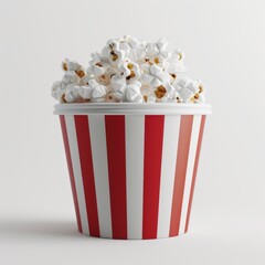 popcorn bucket isolated on white background