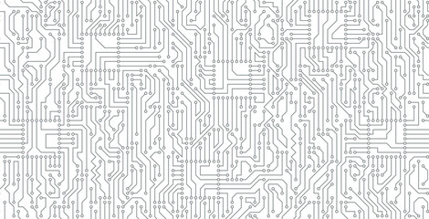 Electronic circuit boards on a seamless white background.
