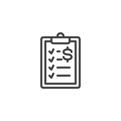 Expense Tracking line icon