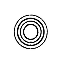 Background illustration of overlapping circle shapes like an archery target. Abstract brush background illustration.