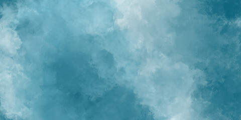 abstract blue background with smoke