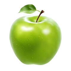 A fresh and delicious looking green apple