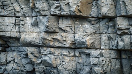 Fototapeta premium Photo of a grey stone texture. AI generated.