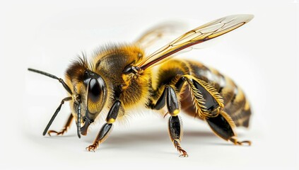Intricate Details of a Honeybee Macro
