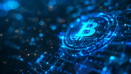 Navigating the Crypto Galaxy: A Blue Background
