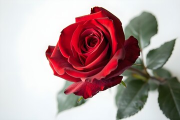 Fototapeta premium red rose with droplets