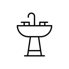 Bathroom Sink vector icon