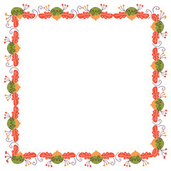 Frame template for christmas season celebration, christmas wreath concept