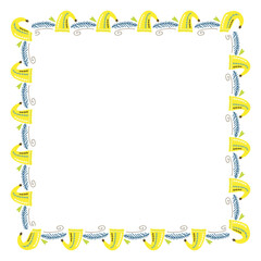 Frame template for christmas season celebration, christmas wreath concept