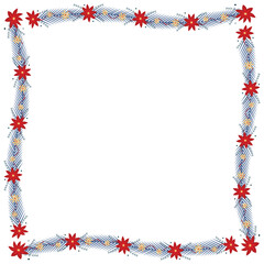 Frame template for christmas season celebration, christmas wreath concept