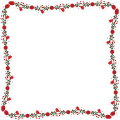 Frame template for christmas season celebration, christmas wreath concept