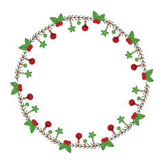 Frame template for christmas season celebration, christmas wreath concept