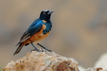 Fototapeta premium Superb Starling (Lamprotornis superbus).
