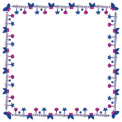 Frame template for christmas season celebration, christmas wreath concept