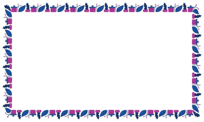 Fototapeta premium Frame template for christmas season celebration, christmas wreath concept