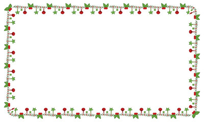 Frame template for christmas season celebration, christmas wreath concept