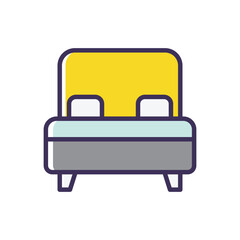 Bed vector icon