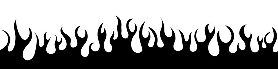Fire Flame Background. Vector Illustration. 