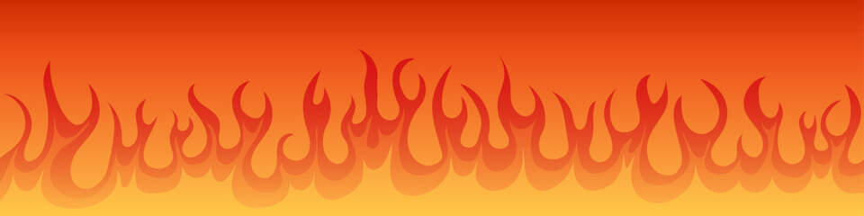Fire Flame Background. Vector Illustration. 