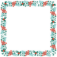 Frame template for christmas season celebration, christmas wreath concept