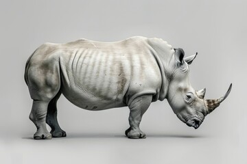 Obraz premium White Rhinoceros (Ceratotherium simum).
