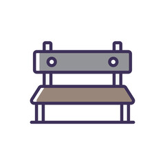 Bench vector icon