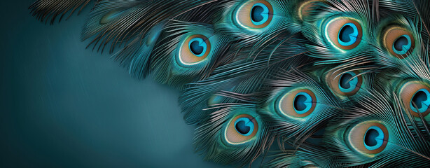 Obraz premium Peacock Feathers Background