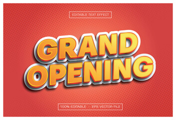 Grand Opening Text Effect
