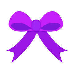 Christmas ribbon bow hand drawn doodle element illustration on a white background