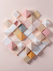 Abstract geometric shapes background, colorful overlapping shapes creating a dynamic‬
‭ pattern, modern and playful‬
