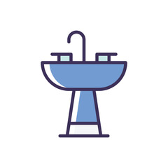 Bathroom Sink vector icon