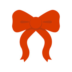 Gift ribbon bow knot bow present illustration design