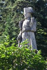 Statue of Napoleon in Poule-les-Echarmeaux, Beaujolais, France