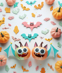 楽しいハロウィンのモンスターたち-5