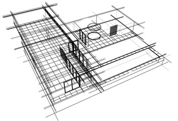 architectural  drawing of a building