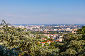 Fototapeta premium Vue sur Lyon depuis Saint-Just