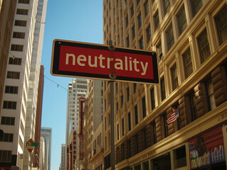 Obraz premium neutrality sign