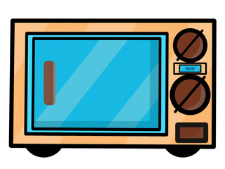 Microwave design illustration icon symbol  isolated on white background