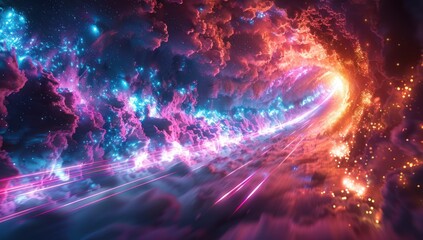 Cosmic Clouds and Vibrant Lights