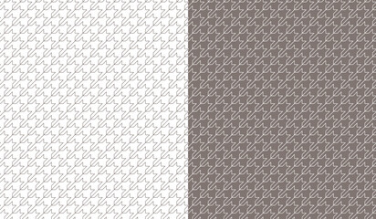 Geometric Line Art Houndstooth Pattern with Modern Design