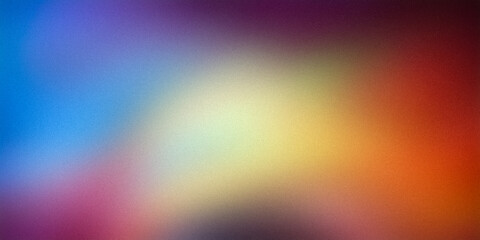 Obraz premium Colorful gradient background with shades of blue, yellow, and red, ideal for vibrant and dynamic design projects