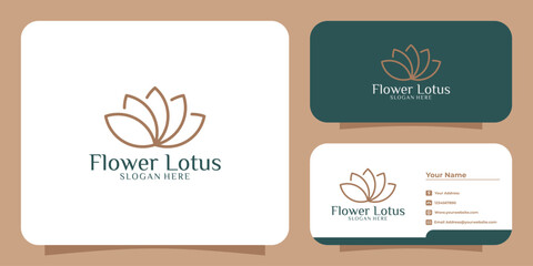 Set of luxury flower , logo design inspiration and business card