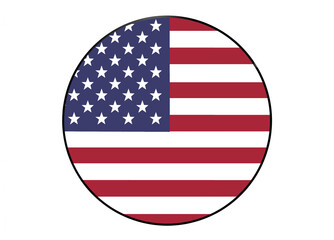  illustration flag circle of usa national background