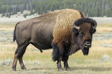 Yellowstone Bison - only breed that has lived in Yellowstone continuously since the prehistoric times