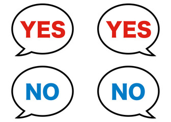 Yes, Noイラストセット