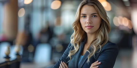 Fototapeta premium Confident and Visionary Business Leader Directing a Strategic Initiative