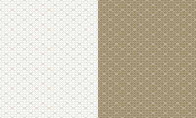 Ancient Japanese pattern Hanabishi representing traditional design of flower petals arranged in a diamond shape