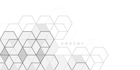 Technical drawing background . Geometric lines and squares. Technology Banner. Vector illustration .	